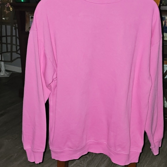 Womens PINK Victoria's Secret Pink Crewneck Size Small Oversized Sweatshirt - Picture 4 of 4